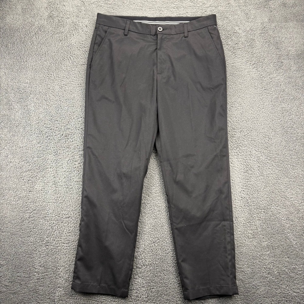 Amazon Essentials Mens 36x30 Straight Leg Dress Pants Black Work‎ Career